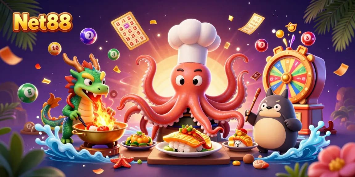 Experience Net88's thrilling gaming with vibrant characters and dynamic gaming elements.