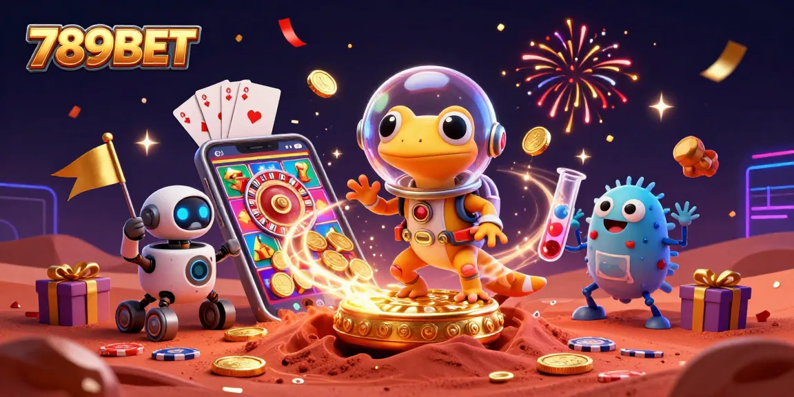 Experience thrilling gameplay with 789BET at a vibrant Martian casino adventure.