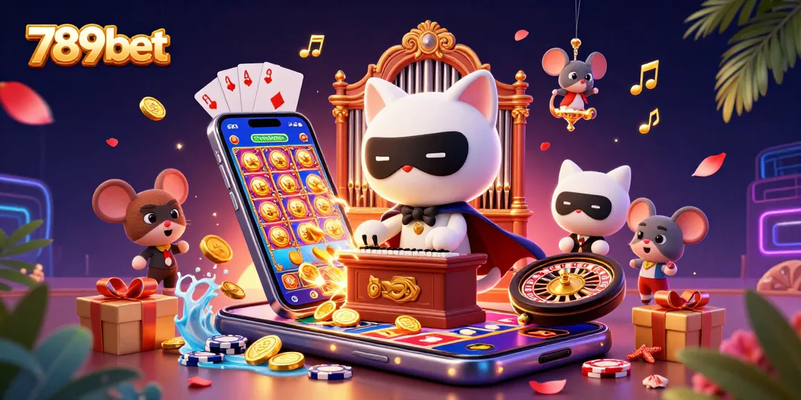 Engage with vibrant 789bet gaming scene featuring rich casino elements and immersive characters.