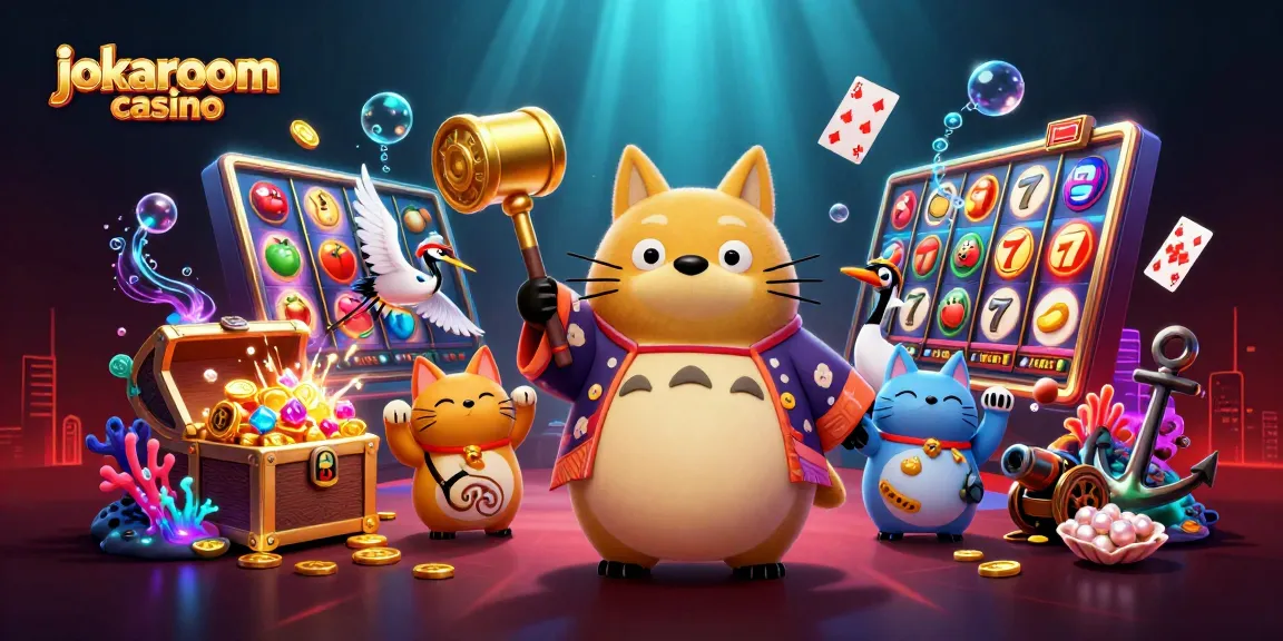 Experience excitement with jokaroom casino's bright characters and gaming elements for endless fun.