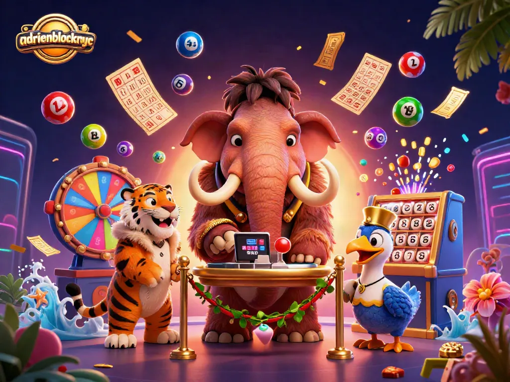 Win exciting prizes with the colorful adriaenblocknyc casino scene full of vibrant lottery elements.