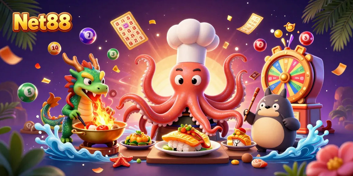 Experience Net88's thrilling gaming with vibrant characters and dynamic gaming elements.