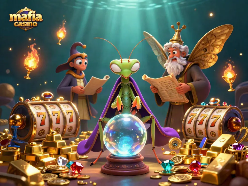Engage in thrilling gameplay at mafia casino with spinning slot reels and dazzling treasures.