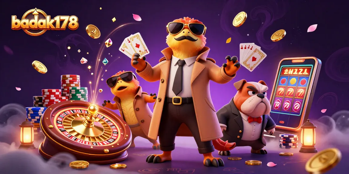 Experience thrilling games with badak178, where three raptors in disguise meet a bouncer in a casino scene.