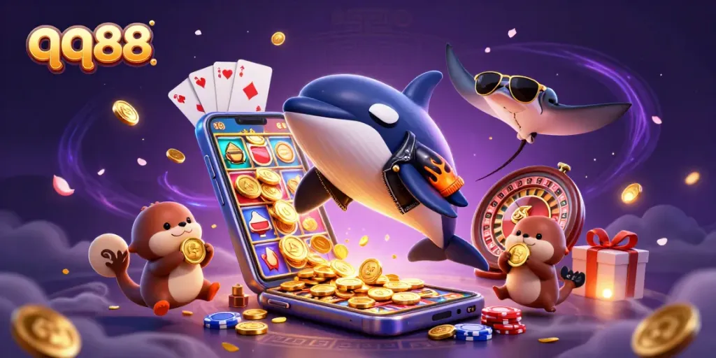 Engage in thrilling gameplay at qq88 with colorful slot games and charming characters.