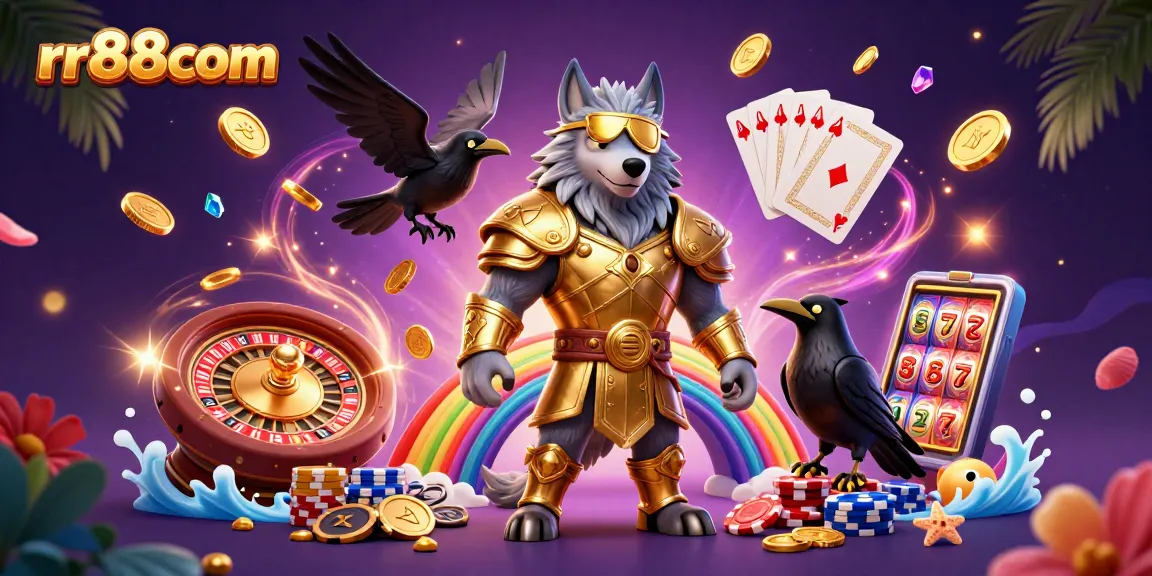 Win big at rr88com with a vibrant Norse mythology-inspired casino scene filled with treasures!