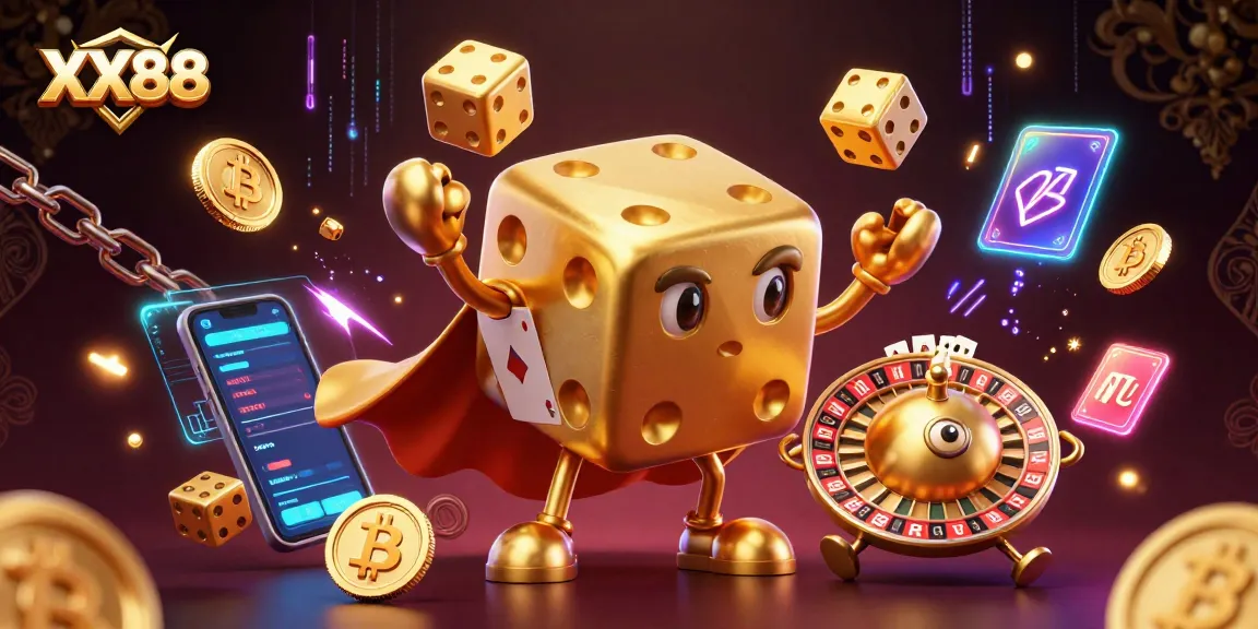 Engage with thrilling gameplay at XX88, featuring vibrant 3D casino elements and dynamic characters.