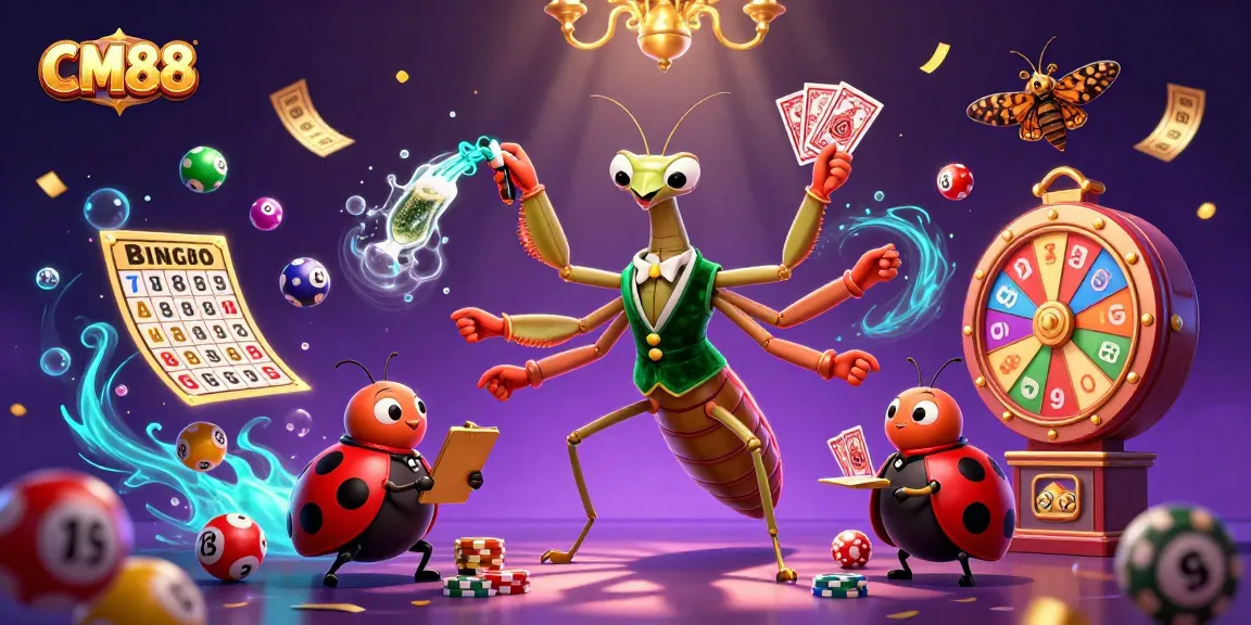 Experience the thrill of CM88 with vibrant lottery elements, enhancing the casino atmosphere.